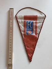 Fussball Wimpel  FC Erfurt  DDR - Oberliga  Rot Weiß  Erfurt  Made in GDR