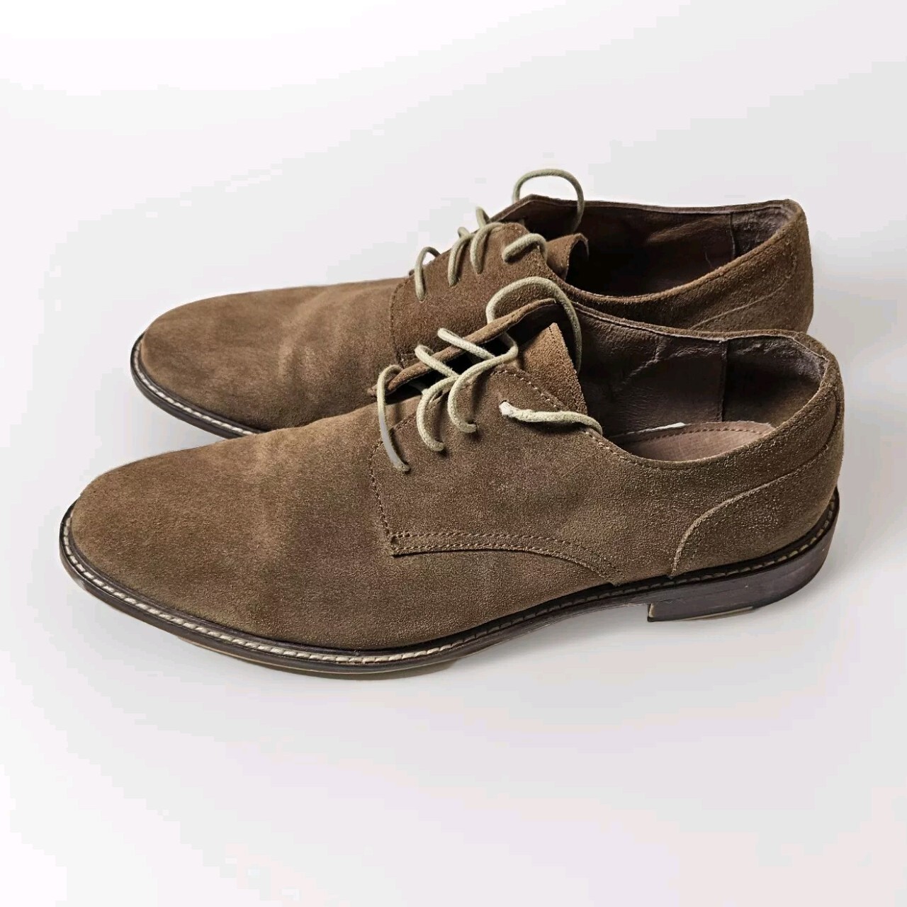 SAOLA Scarpe eleganti uomo Gordon Rush taglia 10 5 marrone chiaro scamosciate stringate