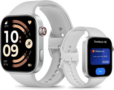 RARITÄT: NEUE XIOMI REDMI Watch 6 NFC Funktion Smartwatch Fitness Tracker SILBER