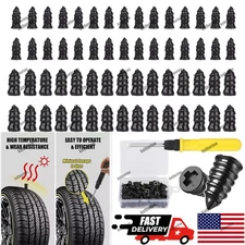 61X Tire Vacuum Repair Screw Rubber Nail Plug Car Tyre Puncture Repair Kit US