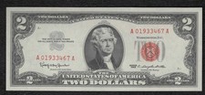 1963 $2 *Red Seal* Small United States Note "Crisp GEM NEW"