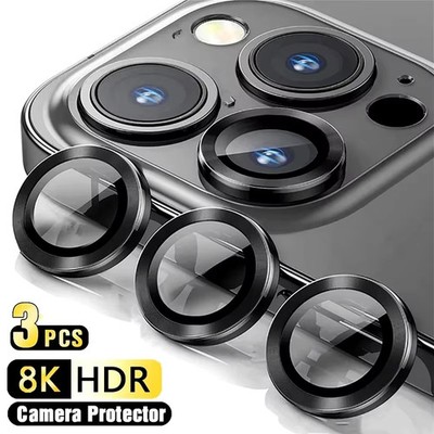 3 Stück Kamera Linse Glas für iPhone 17 Pro Max 16 15 | 99,9% Klarheit