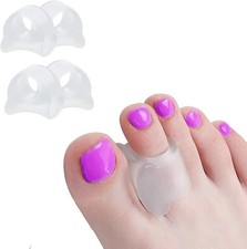8 Gel Toe Separators for Overlapping Toes, Bunions, Big Toe Alignment, Corrector