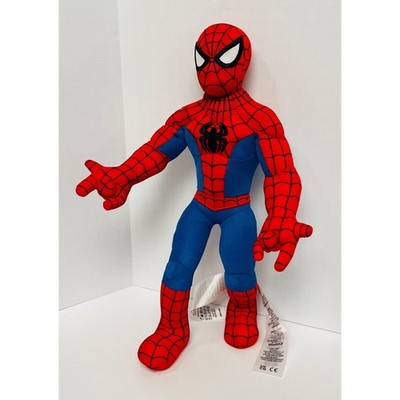 Disney Store Marvel Spider-Man Plush 13'' Poseable Soft Action Figure Red Blue