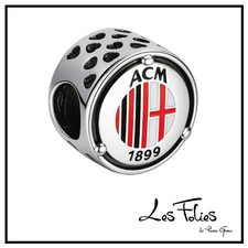 Charm Milan Stemma Squadra Calcio ciondolo in argento 925 - Les Folies