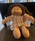1986 Cabbage Patch Kid, Brown Poodle Pigtails, Brown Eyes HM8 Dress