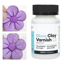 50ml 100ml Gloss Varnish for Air Dry Clay High Gloss Glaze Sealer Long Lasting