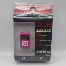 IQ Sound Digital Mp3 Audio Player With FM Radio 2GB Memory 900 Song Capacity NEW