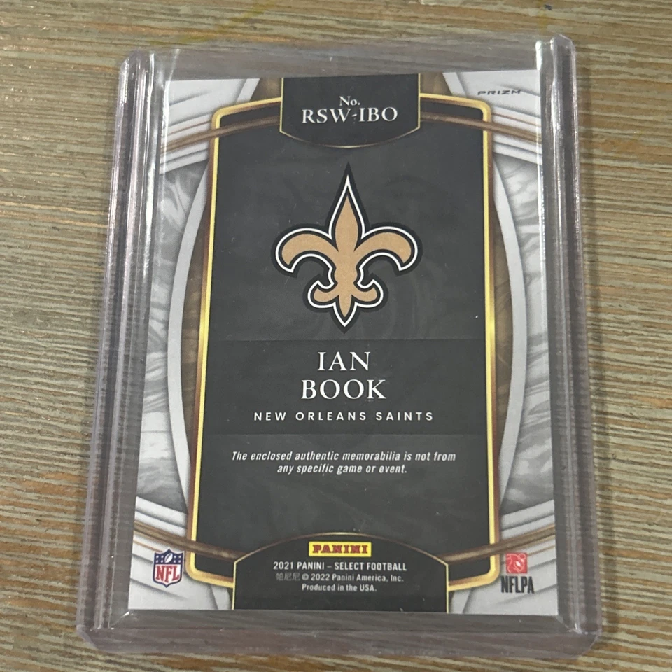 2021 Panini Select Ian Book RC Swatch Jersey Red Prizm RSW-IBO Saints - Image 2 of 3