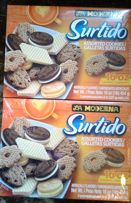 LOT of 2 La Moderna Assorted Cookies, 16oz ea (BEST BY 10/21/25) *Flavors: read*