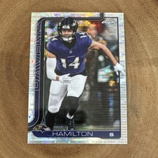 2025 Topps Chrome Kyle Hamilton Pulsar Refractor #29 Baltimore Ravens