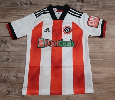 Adidas Home Football Shirt 2020 2021 SHEFFIELD UNITED Soccer Jersey, Boys Size M