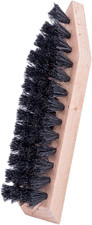 Hardwood Shoe  Boot Sole Brush with Stiff Coco Bristles Black  Deep Sole Cle