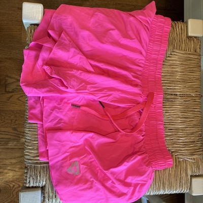 Keiki Kona 2 in 1 Flowy Fitness Shorts - Small - Hot Pink