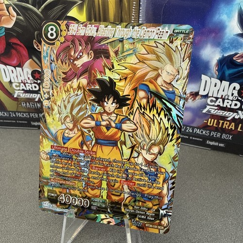 SS4 Son Goku, Blasting Through the Demon Realm - BT30-151 SCR Dragon Ball Z TCG - Zdjęcie 2 z 6