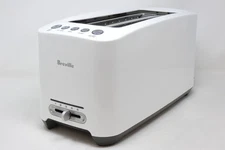 Breville Lift & Look Long Slot 4 Slice Toaster BTA630XL White Tested VGC