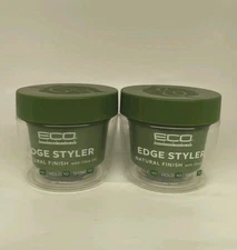 2 Eco Style Edge Styler Natural Finish With Olive Oil Style-10 Hold-10 Shine-10