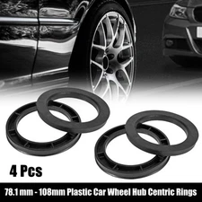 4pcs Plastic 78.1mm to 108 mm Car Hub Centric Rings Wheel Bore Center Spacer