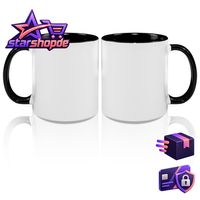 Kaffeetassen Keramik 325Ml Weiß Schwarz Innenseite 2 StüCk Set Geschenk