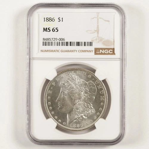 1886 Morgan Dollar $1 MS65 NGC *Flashy Coin!!! 31149