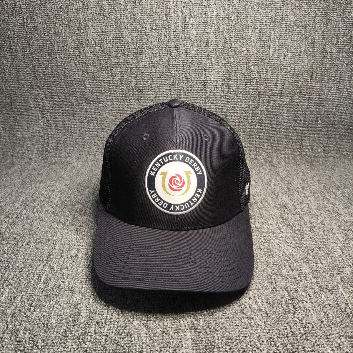 47 Brand Kentucky Derby Trucker Hat Snapback Black Mesh Cap