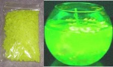 1/4 LB GREEN GLOW-IN-THE-DARK GRAVEL GARDEN FISH TANK NON-TOXIC REUSABLE