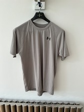Herren Underarmour Tech Tee Gym Top Grau Gr. M
