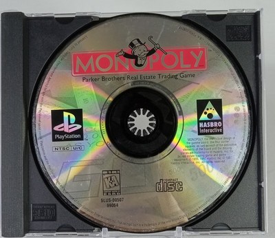 Monopoly (Sony PlayStation 1, 1998) Tested Working PS1 Video Game Disc