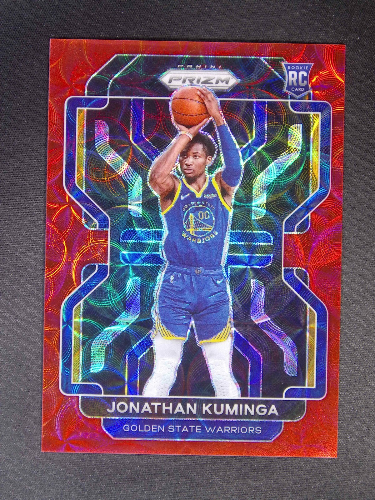 2021-22 Panini Prizm Jonathan Kuminga #307 RC Rookie Red Choice /88