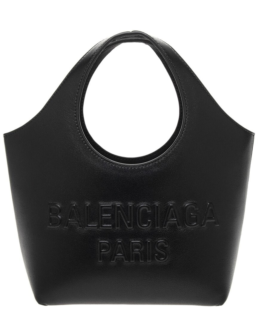 Balenciaga Mary Kate Xs Leather Tote Womens Black 195190₽
