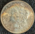 1888 Philadelphia US Morgan Silver Dollar ~ Uncertified ~ Uncirculated ~ Toning