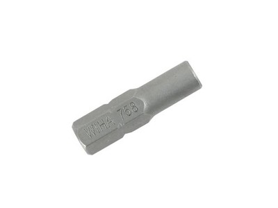 Wiha 75802 - System 4 MicroBit Adapter 1/4' Hex Outside to 4mm Inside, 25mm Long