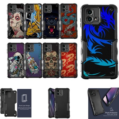 For [Moto G Stylus 5G (2025)][DUAL TACTICAL][Hybrid Two Piece Case]