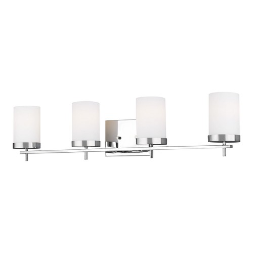 Zire 4-Light LED Bathroom Vanity Light in Chrome