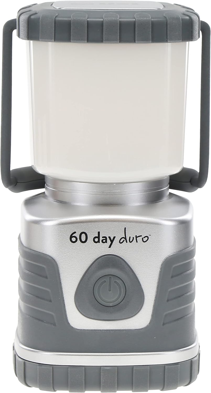 Ust 60-DAY Duro LED Portable 1200 Lumen Lantern with Lifetime LED Bulbs and Hook