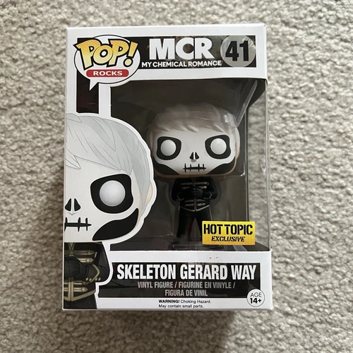 2015 Funko Pop! Rocks My Chemical Romance Skeleton Gerard Way #41 Hot Topic