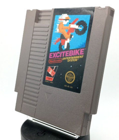 Excitebike NES (Nintendo Entertainment System, 1985) AUTHENTIC TESTED WORKS!