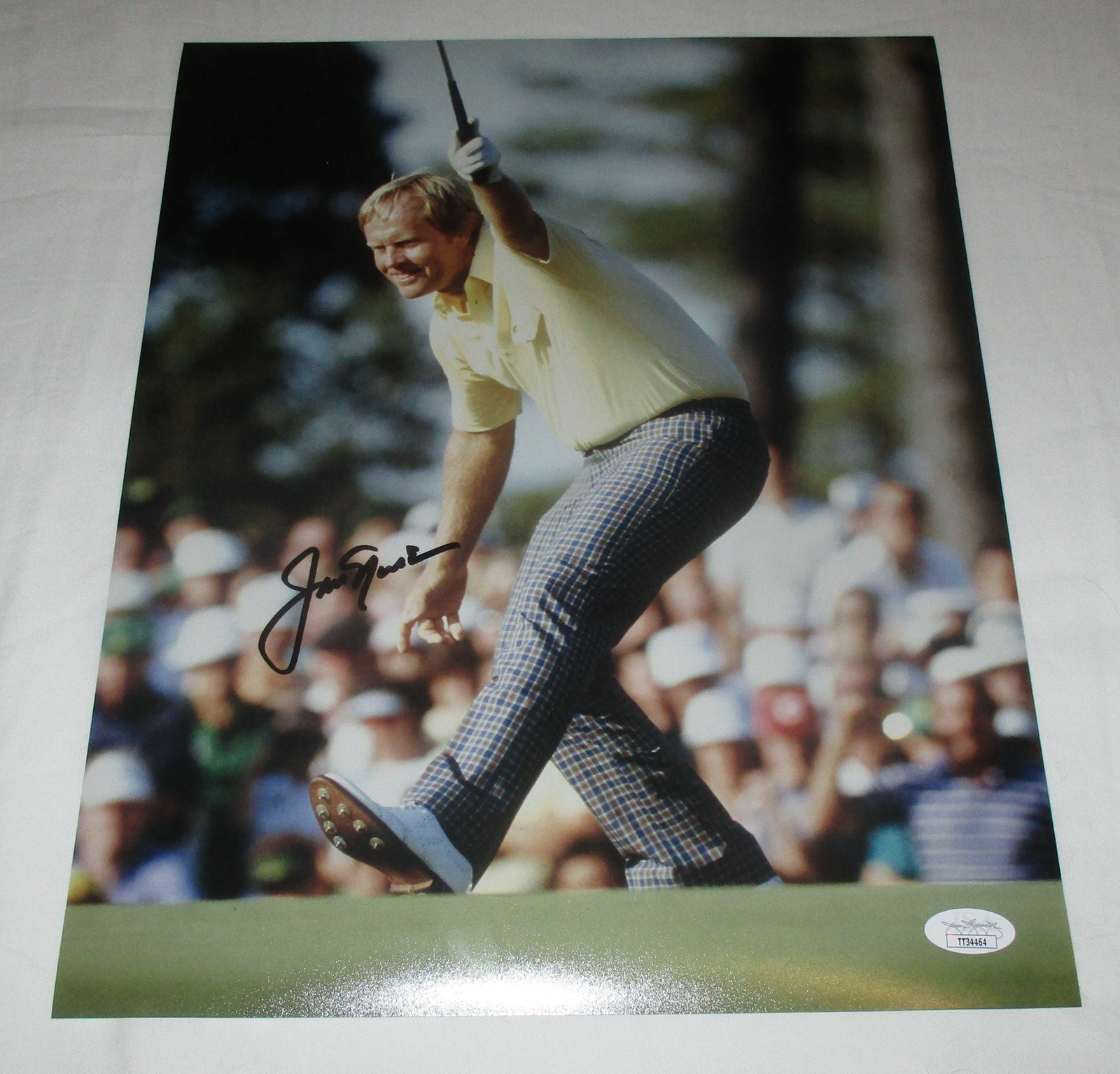JACK NICKLAUS SIGNED PGA TOUR MASTERS 11X14 PHOTO JSA 