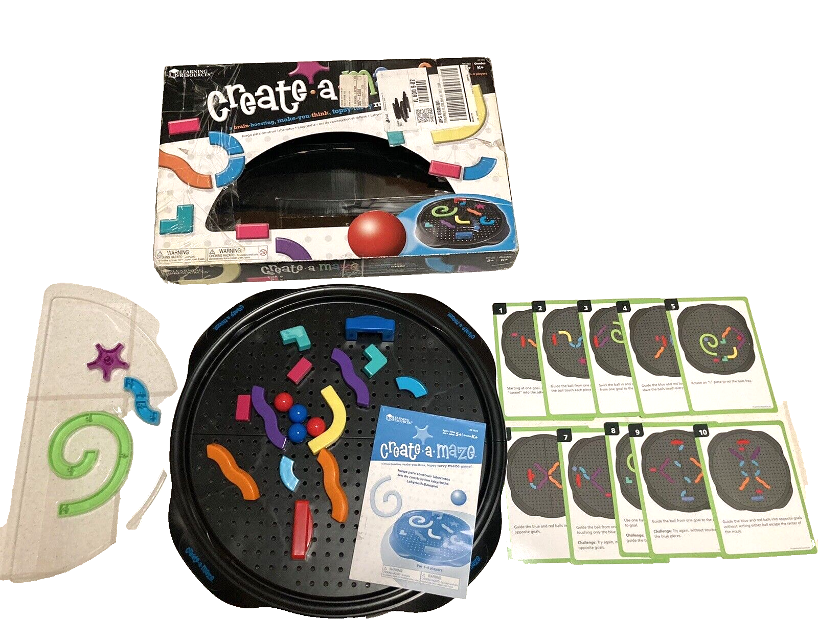 Learning Resources Create A Maze Topsy-Turvy Interactive STEM Maze Game for Kids-image