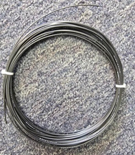 Babolat RPM Blast 17 Gauge 1.25mm Tennis String Black Pulled From Reel