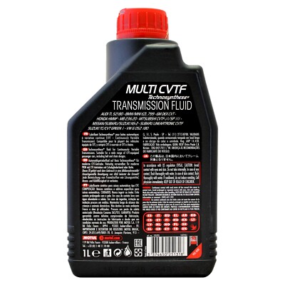 メンテナンス MOTUL MULTI CVT Motul Multi CVTF Synthetic Continuously Variable Transmission