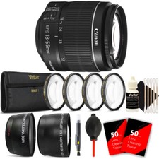 Canon EF-S 18-55mm f/3.5-5.6 IS II Lens and Accessories for Canon T7 T7i T6