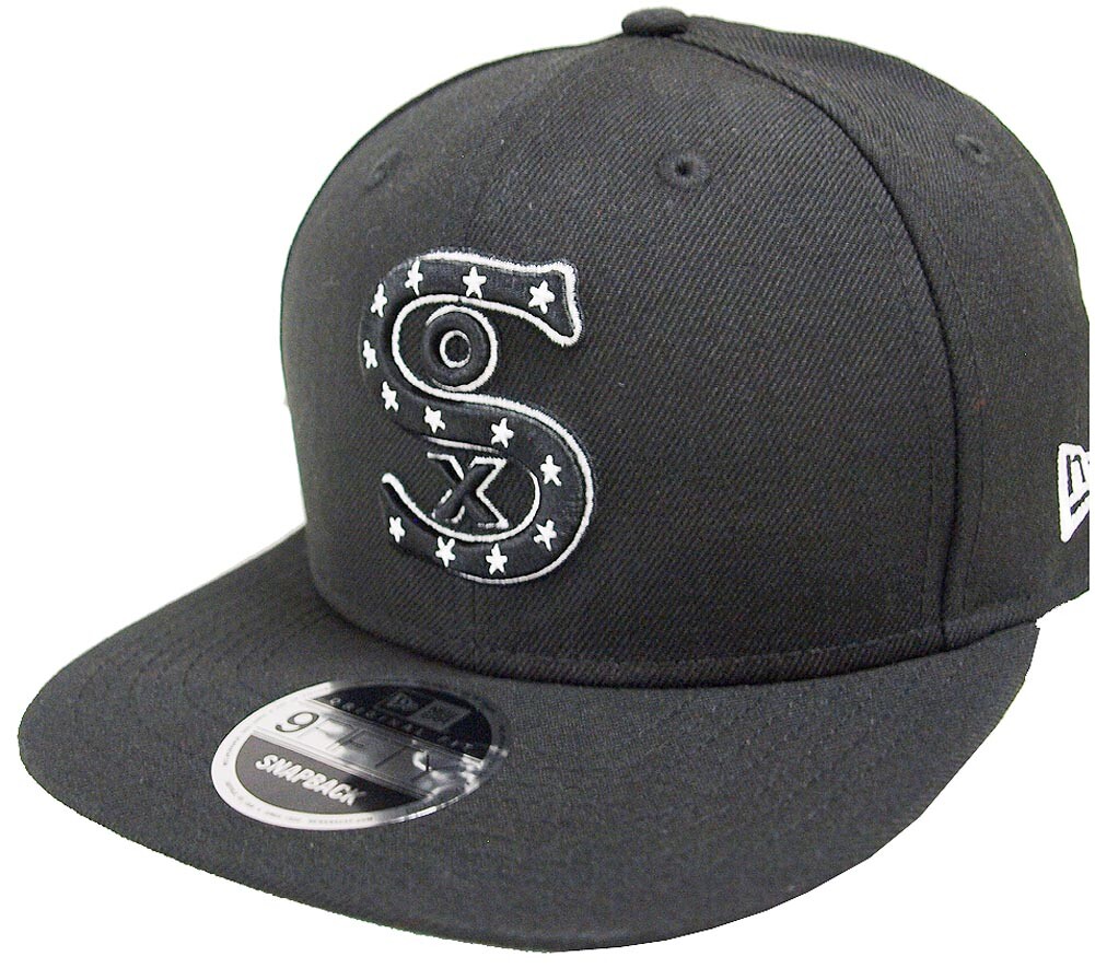 New Era Chicago White Sox Cooperstown Black Classics Snapback Cap 9Fifty Limited