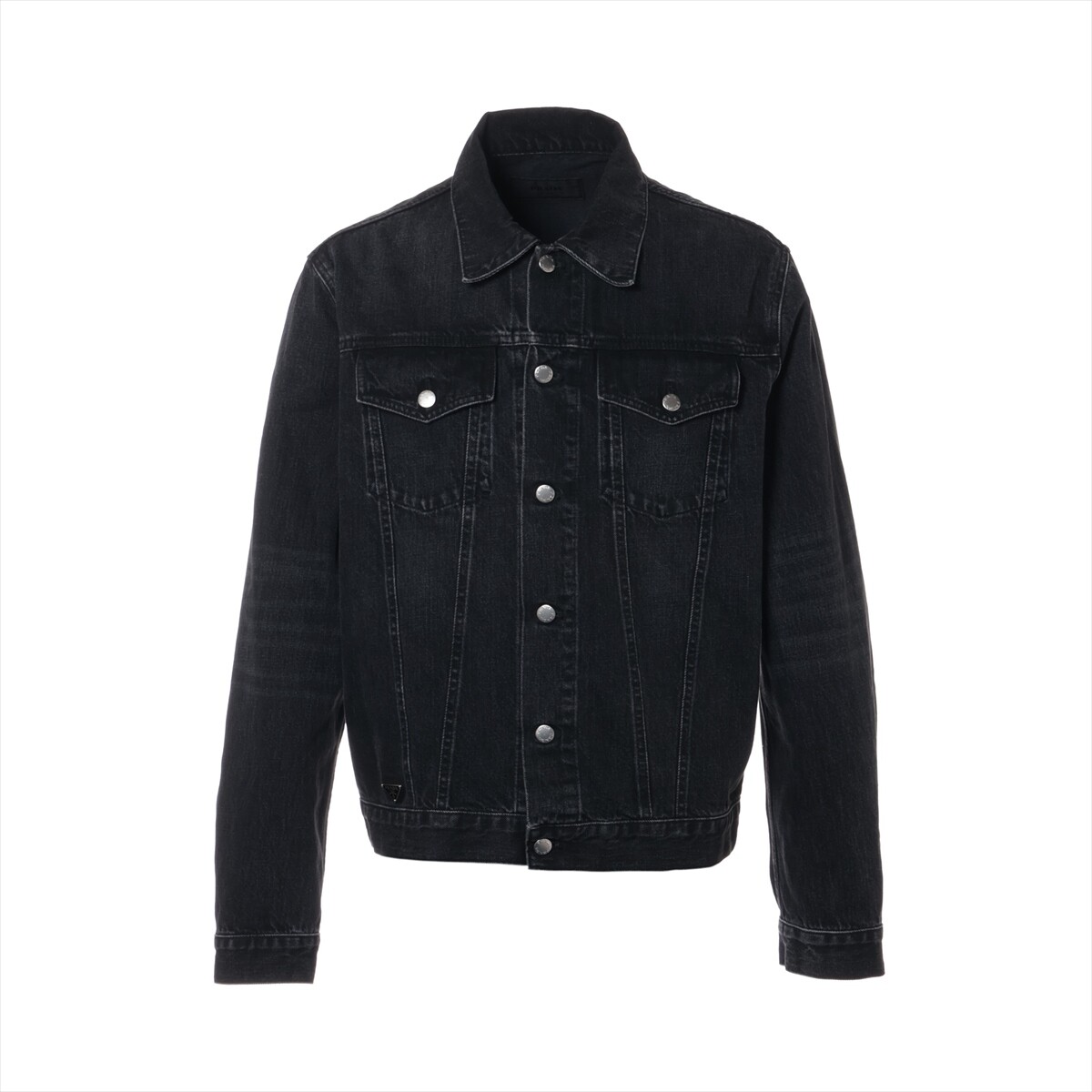 Prada 23SS Cotton Denim Jacket XL Men's Black GEB227 Prada 23SS Cotton Denim Jacket XL Men's Black GEB227