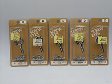 New Small Screw Eyes 216 1/2" Midwest Fastener 21710, Lot of 60