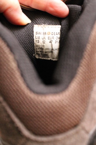Stivali stringati uomo marroni SWISS GEAR taglia 13, tomaia in pelle made in China. - Foto 9 di 10
