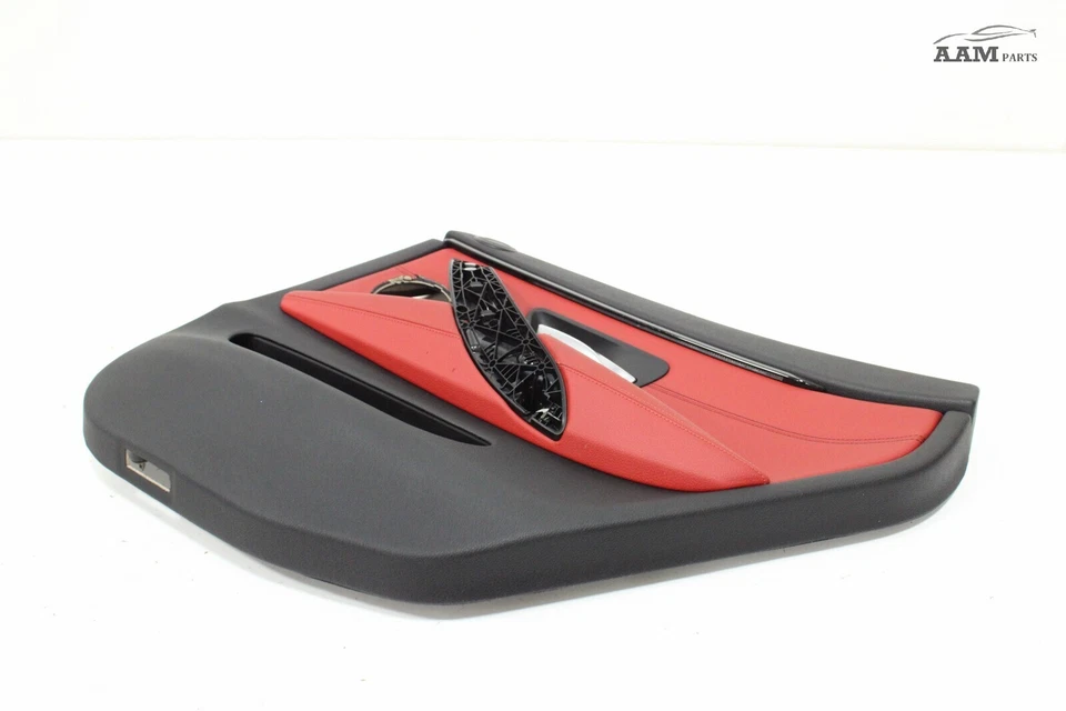 2015-2016 BMW 428I F36 GRAN COUPE REAR RIGHT SIDE DOOR PANEL TRIM RED OEM - Image 2 of 4