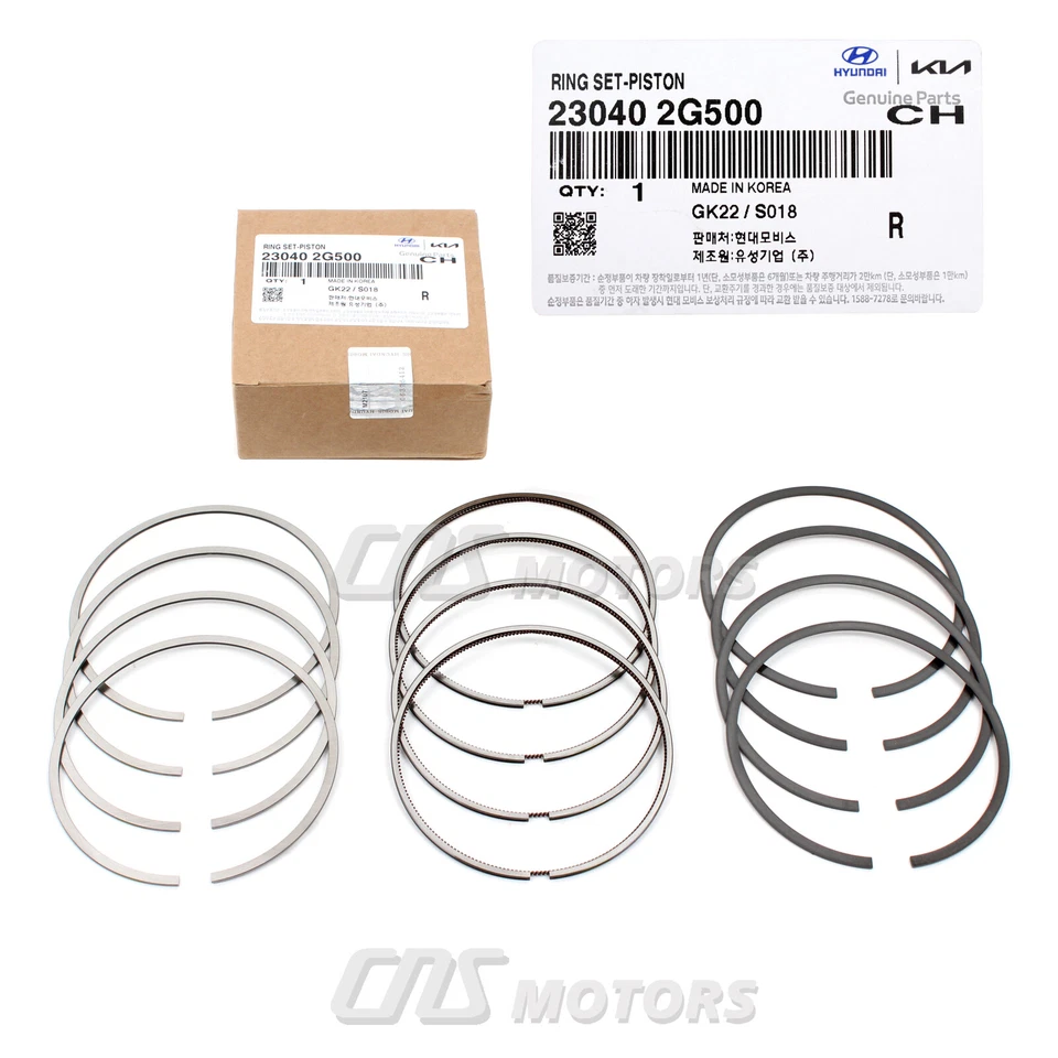 GENUINE Engine Piston Rings for 11-18 Santa Fe Sport Sonata Optima Sorento 2.4L - Image 2 of 3