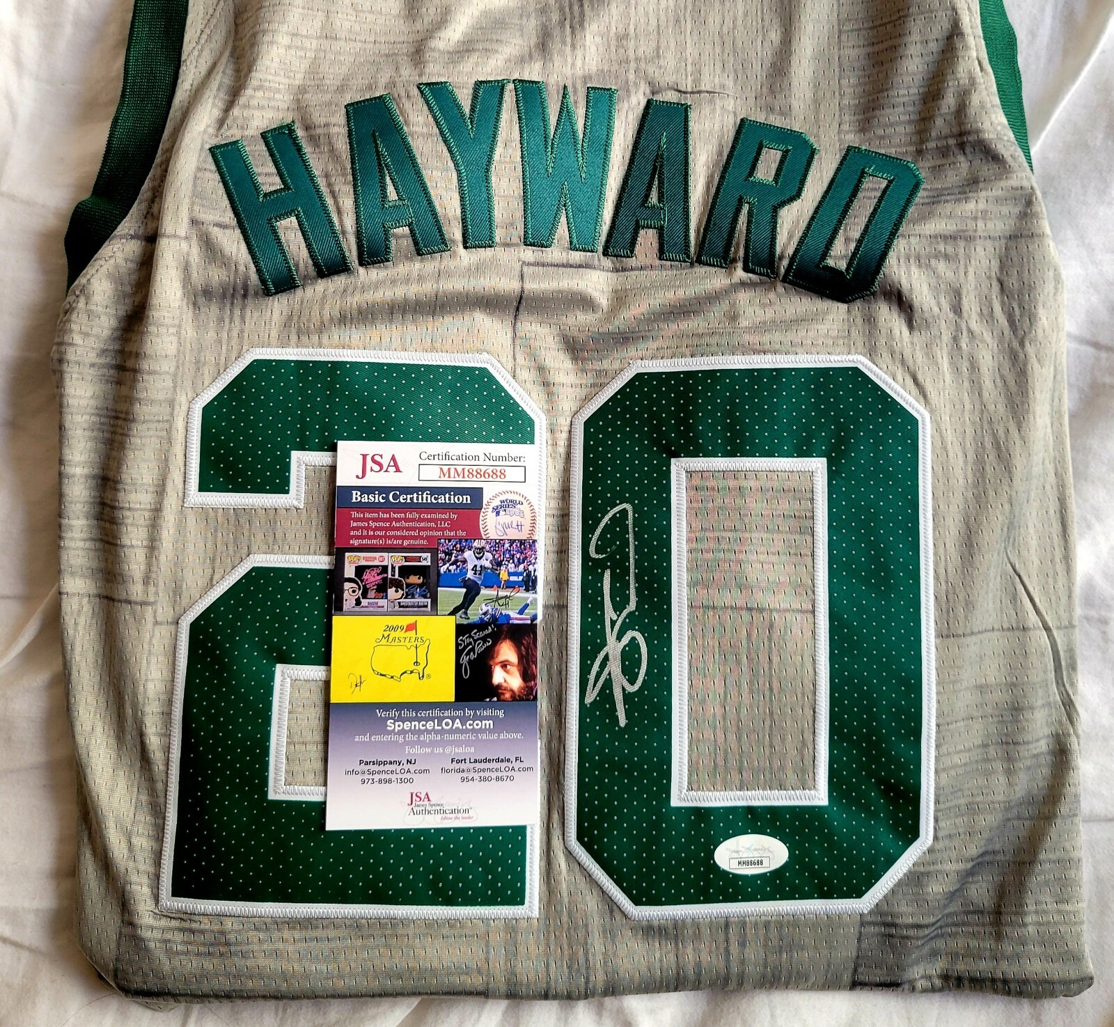 Gordon Hayward Autographed Signed 2019-20 Celtics City Jersey Size 52 JSA CERTIFIED 