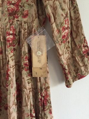 ralph lauren denim & supply floral button babydoll dress NWT Ralph Lauren Denim & Supply Tan Floral Babydoll Dress XS